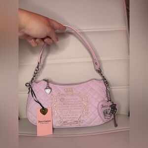 Juicy Couture Exclusive "Juicy Tale Shoulder Bag" Quilted Lilac Mist NWT